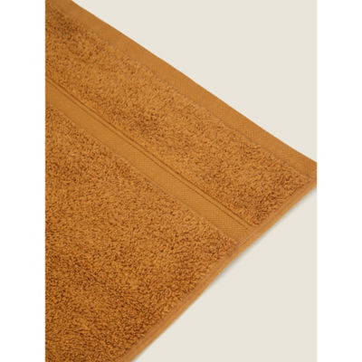 George Home Butterscotch cotton face cloth, UK version