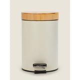 George Home Natural 3L Pedal Bin with Bamboo Lid