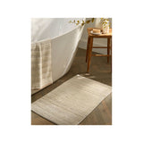 At Home with Stacey Solomon Cream Cut Loop Stripe Cotton Bath Mat 50 x 80 cm