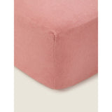 George Home Pink Brushed Cotton Fitted Sheet Single