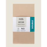George Home natural plain fitted sheet single, UK version