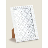 George Home White Injection Beaded Photo Frame 6 x 4 Inch