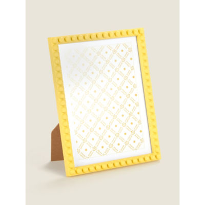 George Home yellow injection beaded photo frame 7 x 5, UK version