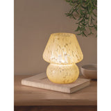 George Home yellow glass mushroom LED lamp, UK version