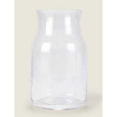 George Home Clear Glass Vase 15x15x25cm