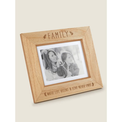 George Home Family Wood Frame Landscape Photo Frame 8x6 Inch