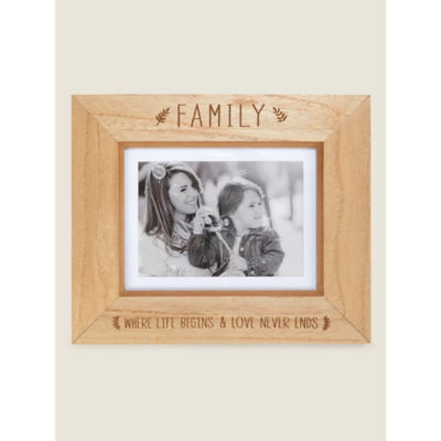 George Home Family Wood Frame landscape photo frame 8x6 inch, UK version