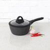 George Home black marble effect soft grip saucepan 18cm, UK version