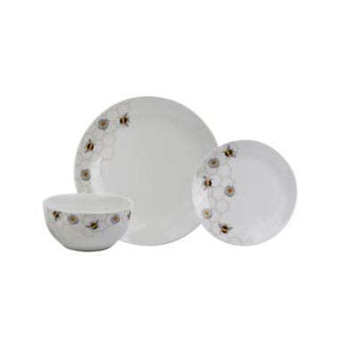 George Home Honeycomb Bee dinner set 12 piece, UK version