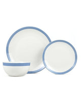 George Home White & Blue Stripe Dinner Set 12 Piece