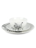 George Home White & Black Jungle Porcelain Dinner Set 12 Piece, UK version