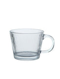 George Home clear ribbed glass cappuccino mug, UK version