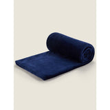 George Home Navy Super-Soft Fleece Blanket 150 x 120 cm