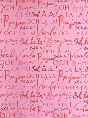 George Rosa og Rød Premium Reversibel Rullpapir