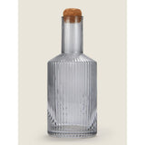 George Home grey ribbed glass carafe 1.3L, UK version