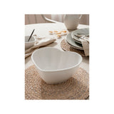 Stacey Solomon White Beaded Heart Serving Bowl 23 x 18.6 x 9 cm