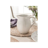 At Home with Stacey Solomon White Beaded Pitcher Stoneware Pitcher