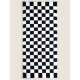George Home Black & White Checkerboard Printed Cotton Towel 152x71cm