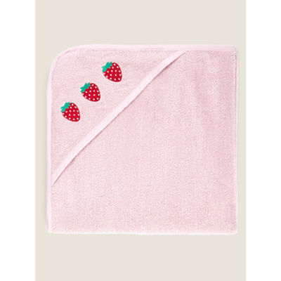 George Home red strawberry hooded towel 75x75cm, UK version