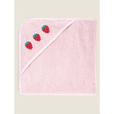 George Home red strawberry hooded towel 75x75cm, UK version