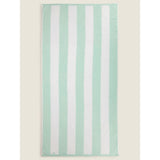 George Home Mint Stripe Cotton Beach Towel 79 x 152 cm