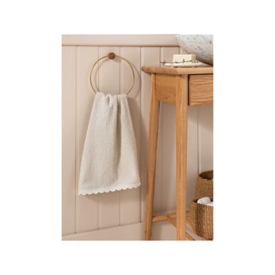 At Home with Stacey Solomon cream guest towel 40 x 60 cm - British product
