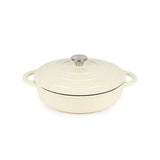 George Home Cream Enamelled Cast Iron Casserole Dish 28cm, UK version