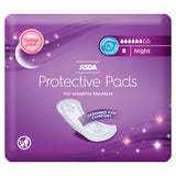 ASDA Night Protective Pads for Sensitive Bladders 8 Pads