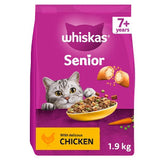 Whiskas senior chicken dry cat food 1.9kg (British brand)