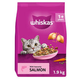Whiskas 1+ Dry Salmon Cat Food 1.9kg