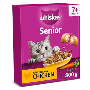 Whiskas Senior 7+ Chicken Dry Cat Food 800g