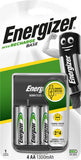 Energizer battery charger for AA AAA with 4 AA batteries - British product