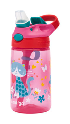 Contigo Gizmo Flip AUTOSPOUT Kids Water Bottle Cherry Cat 420 ml