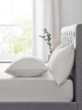 Natural easy-care polycotton fitted sheet, imported from the UK