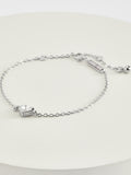 Ted Baker Silver Tone, Clear Crystal HANSAA: Heart Adjustable Bracelet