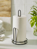 Black wire kitchen roll holder - British product