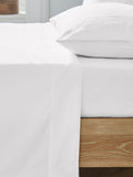 Ted Baker white silky smooth plain dye flat sheet (British brand)