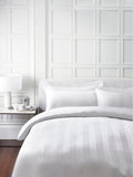 Jasper Conran London white satin stripe duvet cover, UK version