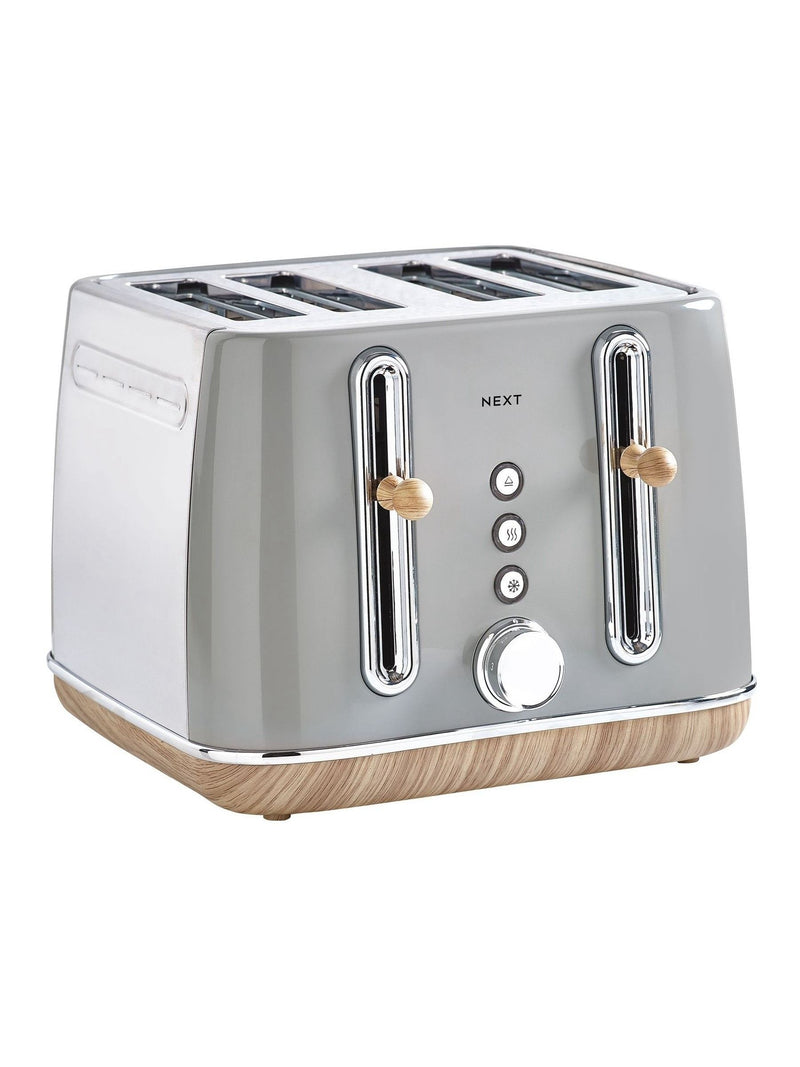 Dove Grey Malvern four-slice toaster - British product