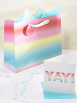 Pastel Ombre Card and Gift Bag Set Medium