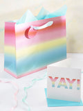 Pastel Ombre gift bag set medium, imported from the UK