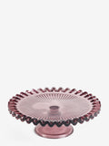 Rockett St George vintage glass cake stand 27cm, imported from the UK