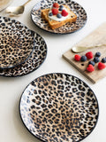 Rockett St George Leopard Love side plates 20cm, imported from the UK