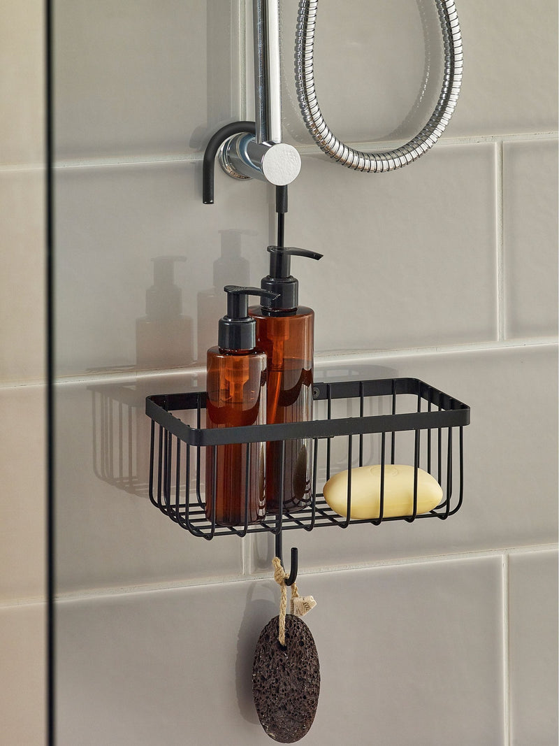 Black Hanging Shower Caddy