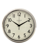 Lascelles Chrome Deco Style Wall Clock 30cm