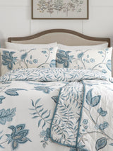 Dreams & Drapes Green Samira Duvet Cover and Pillowcase Set