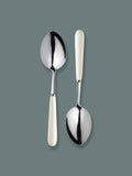 Set of 4 Ivory Large Capacity Serving Spoons