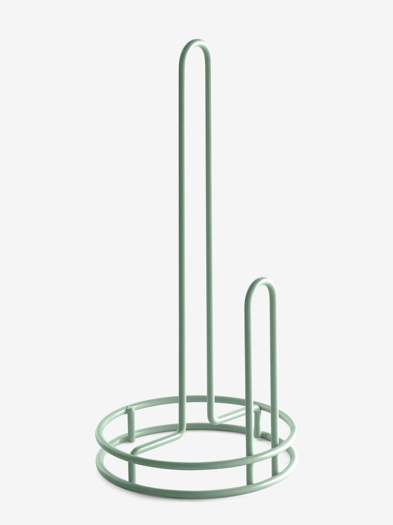 Sage Green Wire Kitchen Roll Holder