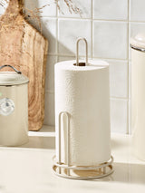 Cream Wire Kitchen Roll Holder
