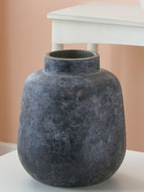 Pacific Grey Stone Volcanic Effect Stoneware Vase 20cm